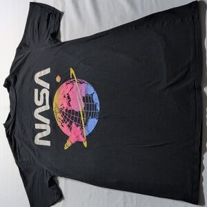 NASA black graphics T-shirt Size Small